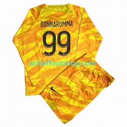 Maillot Paris Saint-Germain DONNARUMMA 99 Gardien Extérieur Tenue pour Enfant 2023-2024 Manche Longue