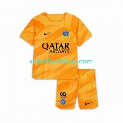 Maillot Paris Saint-Germain DONNARUMMA 99 Gardien Extérieur Tenue pour Enfant 2023-2024 Manche Courte