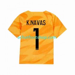 Maillot Paris Saint-Germain K.NAVAS 1 Gardien Extérieur Tenue pour Homme 2023-2024 Manche Courte