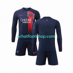Maillot Paris Saint-Germain Domicile Tenue pour Enfant 2023-2024 Manche Longue