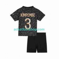 Maillot Paris Saint-Germain Kimpembe 3 3ème Tenue pour Enfant 2023-2024 Manche Courte