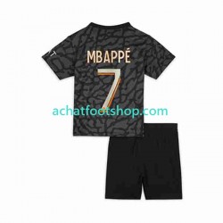 Maillot Paris Saint-Germain Mbappé Kylian 7 3ème Tenue pour Enfant 2023-2024 Manche Courte