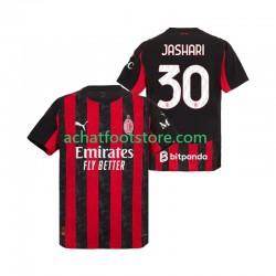 Maillot AC Milan Ardon Jashari 30 Domicile Tenue pour Homme 2025-2026 Manche Courte