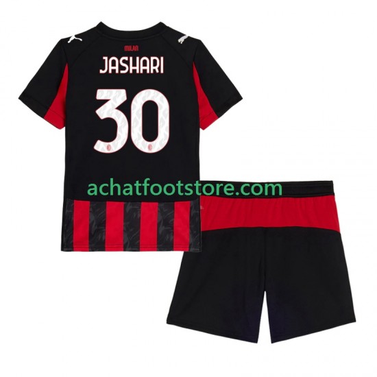 Maillot AC Milan Ardon Jashari 30 Domicile Tenue pour Enfant 2025-2026 Manche Courte