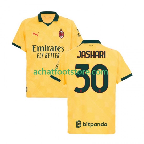 Maillot AC Milan Ardon Jashari 30 3ème Tenue pour Homme 2025-2026 Manche Courte