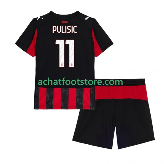 Maillot AC Milan Christian Pulisic 11 Domicile Tenue pour Enfant 2025-2026 Manche Courte