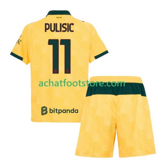 Maillot AC Milan Christian Pulisic 11 3ème Tenue pour Enfant 2025-2026 Manche Courte