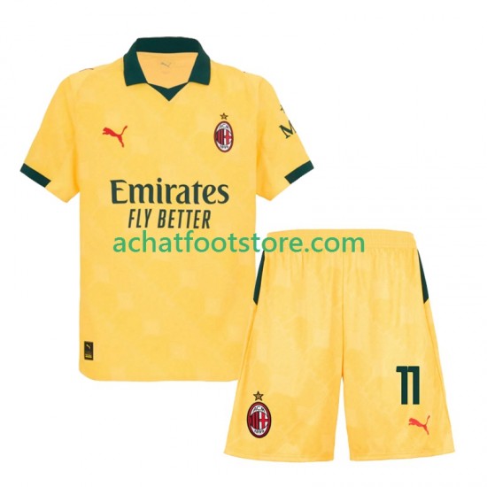 Maillot AC Milan Christian Pulisic 11 3ème Tenue pour Enfant 2025-2026 Manche Courte