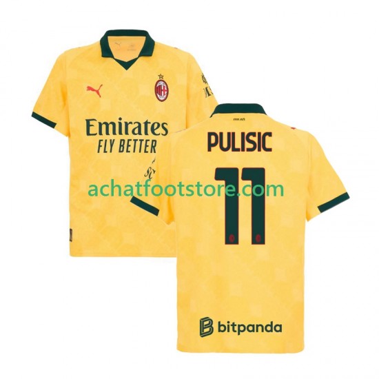 Maillot AC Milan Christian Pulisic 11 3ème Tenue pour Homme 2025-2026 Manche Courte