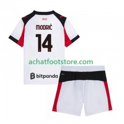 Maillot AC Milan Modrić Luca 14 Extérieur Tenue pour Enfant 2025-2026 Manche Courte