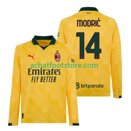 Maillot AC Milan Modrić Luca 14 3ème Tenue pour Homme 2025-2026 Manche Longue