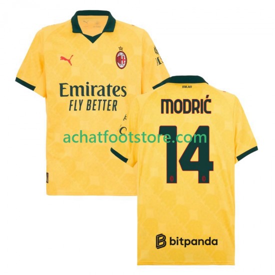 Maillot AC Milan Modrić Luca 14 3ème Tenue pour Homme 2025-2026 Manche Courte