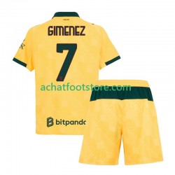 Maillot AC Milan Santiago Gimenez 7 3ème Tenue pour Enfant 2025-2026 Manche Courte