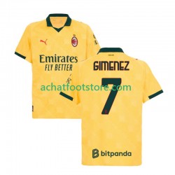 Maillot AC Milan Santiago Gimenez 7 3ème Tenue pour Homme 2025-2026 Manche Courte