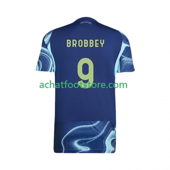 Maillot Ajax Amsterdam Brian Brobbey 9 Extérieur Tenue pour Homme 2025-2026 Manche Courte