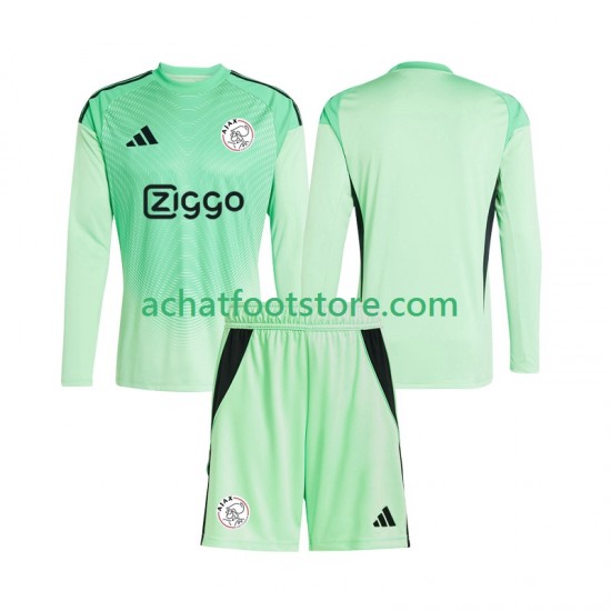 Maillot Ajax Amsterdam Gardien Domicile Tenue pour Enfant 2025-2026 Manche Longue