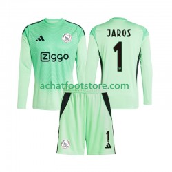 Maillot Ajax Amsterdam Vitezslav Jaros 1 Gardien Domicile Tenue pour Enfant 2025-2026 Manche Longue