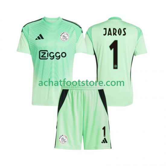 Maillot Ajax Amsterdam Vitezslav Jaros 1 Gardien Domicile Tenue pour Enfant 2025-2026 Manche Courte