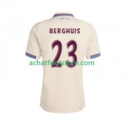 Maillot Ajax Amsterdam Steven Berghuis 23 3ème Tenue pour Homme 2025-2026 Manche Courte