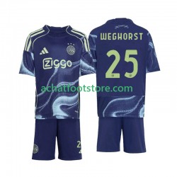 Maillot Ajax Amsterdam Wout Weghorst 25 Extérieur Tenue pour Enfant 2025-2026 Manche Courte