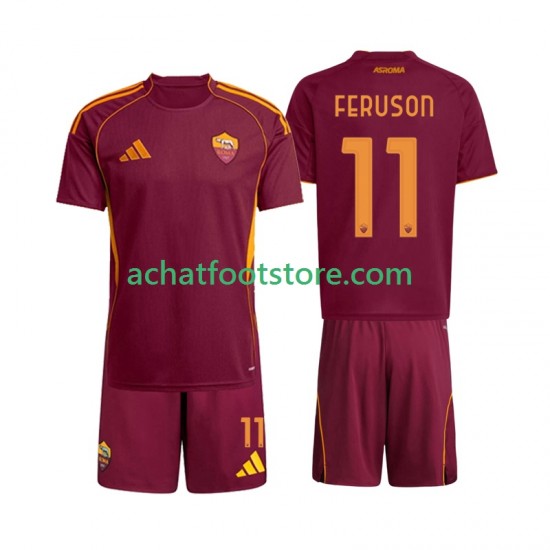 Maillot AS Rome Evan Ferguson 11 Domicile Tenue pour Enfant 2025-2026 Manche Courte