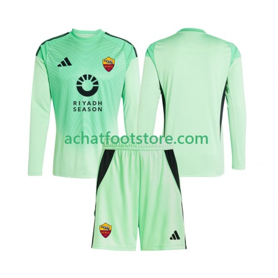Maillot AS Rome Gardien Extérieur Tenue 4ème Tenue pour Enfant 2025-2026 Manche Longue