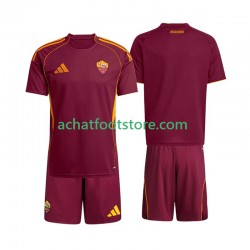 Maillot AS Rome Domicile Tenue pour Enfant 2025-2026 Manche Courte