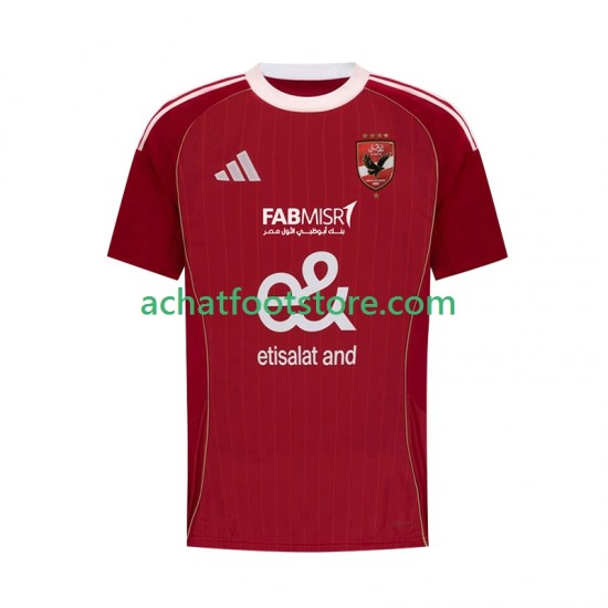 Maillot Al Ahly SC Domicile Tenue pour Homme 2025-2026 Manche Courte