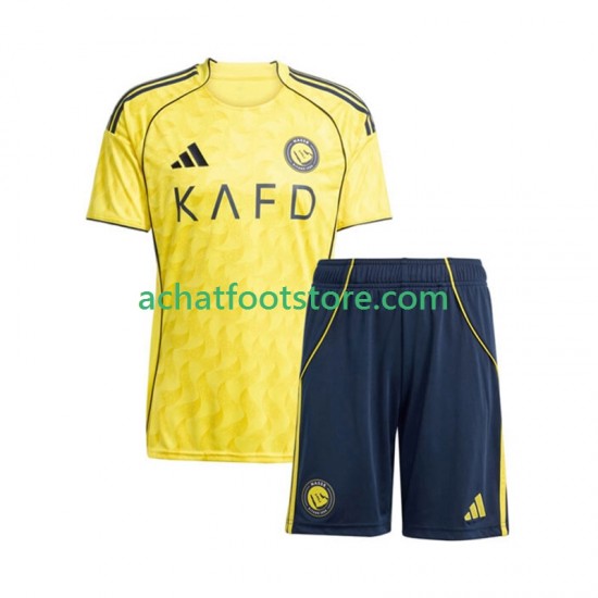 Maillot Al Nassr Domicile Tenue pour Enfant 2025-2026 Manche Courte