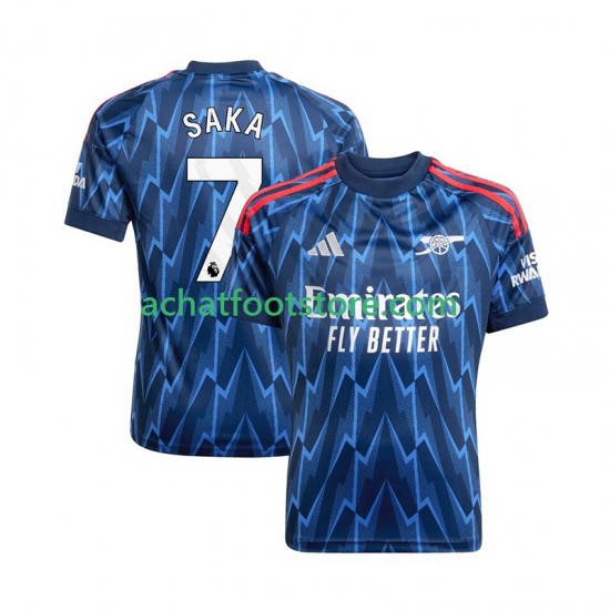 Maillot Arsenal Bukayo Saka 7 Extérieur Tenue pour Homme 2025-2026 Manche Courte
