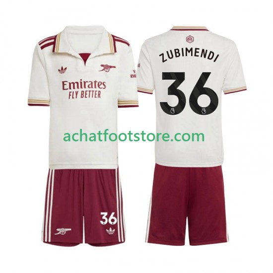 Maillot Arsenal Martin Zubimendi 36 3ème Tenue pour Enfant 2025-2026 Manche Courte