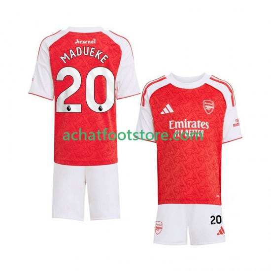 Maillot Arsenal Noni Madueke 20 Domicile Tenue pour Enfant 2025-2026 Manche Courte