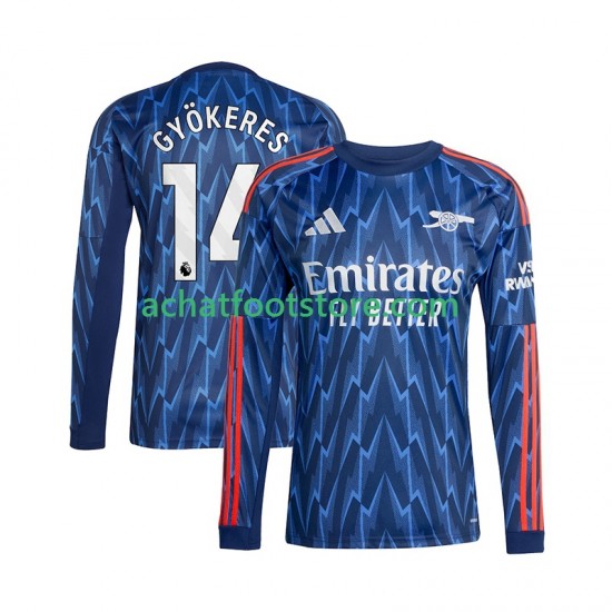 Maillot Arsenal Viktor Gyokeres 14 Extérieur Tenue pour Homme 2025-2026 Manche Longue