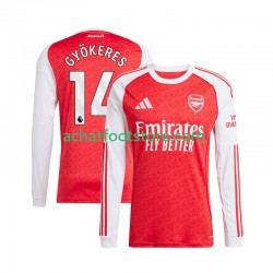 Maillot Arsenal Viktor Gyokeres 14 Domicile Tenue pour Homme 2025-2026 Manche Longue