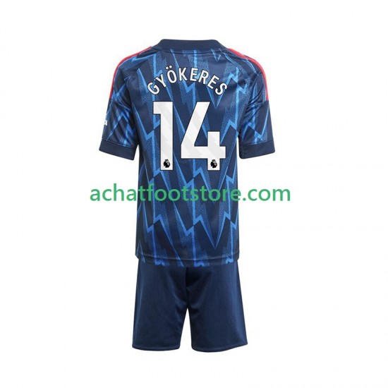 Maillot Arsenal Viktor Gyokeres 14 Extérieur Tenue pour Enfant 2025-2026 Manche Courte