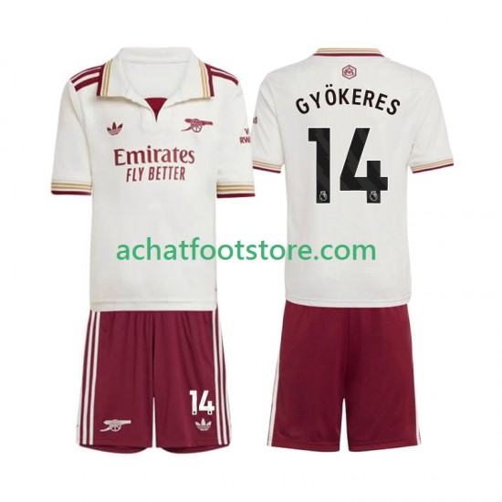 Maillot Arsenal Viktor Gyokeres 14 3ème Tenue pour Enfant 2025-2026 Manche Courte
