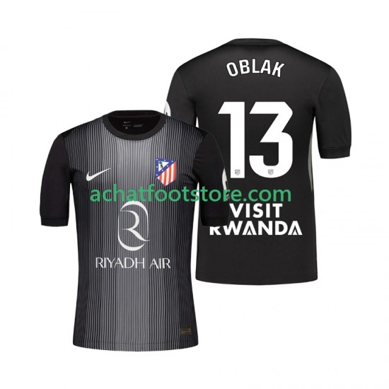Maillot Atlético Madrid Jan Oblak 13 Gardien Extérieur Tenue pour Homme 2025-2026 Manche Courte