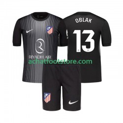 Maillot Atlético Madrid Jan Oblak 13 Gardien Extérieur Tenue pour Enfant 2025-2026 Manche Courte