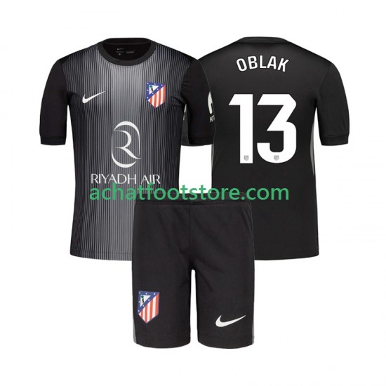 Maillot Atlético Madrid Jan Oblak 13 Gardien Extérieur Tenue pour Enfant 2025-2026 Manche Courte