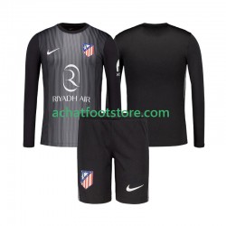 Maillot Atlético Madrid Gardien Extérieur Tenue pour Enfant 2025-2026 Manche Longue