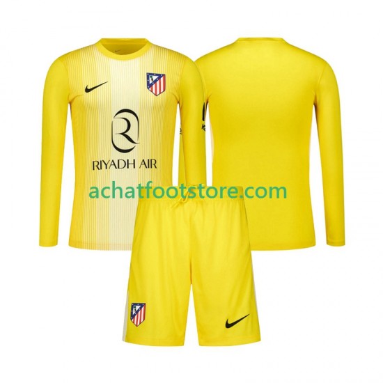 Maillot Atlético Madrid Gardien Domicile Tenue pour Enfant 2025-2026 Manche Longue