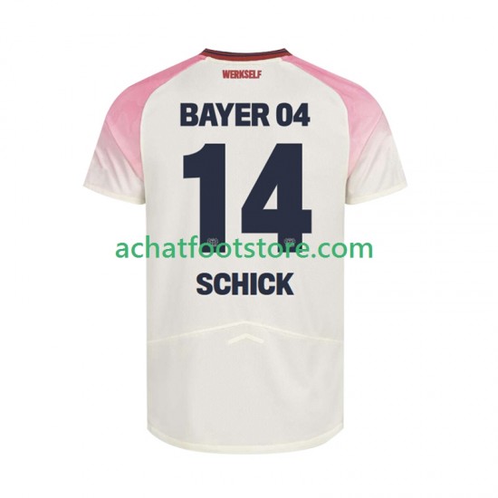 Maillot Bayer 04 Leverkusen Patrik Schick 14 Extérieur Tenue pour Homme 2025-2026 Manche Courte