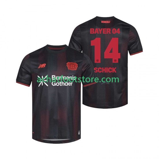 Maillot Bayer 04 Leverkusen Patrik Schick 14 Domicile Tenue pour Homme 2025-2026 Manche Courte