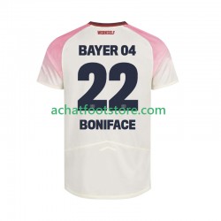 Maillot Bayer 04 Leverkusen Victor Boniface 22 Extérieur Tenue pour Homme 2025-2026 Manche Courte Maillot Bayer 04 Leverkusen Victor Boniface 22 Extérieur Tenue pour Homme 2025-2026 Manche Courte