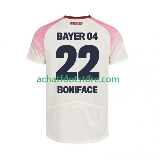 Maillot Bayer 04 Leverkusen Victor Boniface 22 Extérieur Tenue pour Homme 2025-2026 Manche Courte
