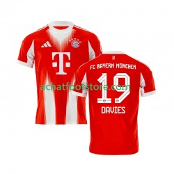 Maillot Bayern Munich Alphonso Davies 19 Domicile Tenue pour Homme 2025-2026 Manche Courte