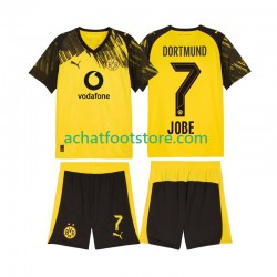 Maillot Borussia Dortmund Jobe Bellingham 7 Domicile Tenue pour Enfant 2025-2026 Manche Courte
