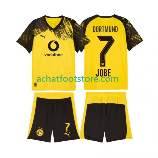 Maillot Borussia Dortmund Jobe Bellingham 7 Domicile Tenue pour Enfant 2025-2026 Manche Courte