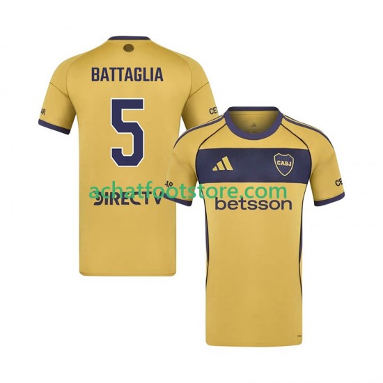 Maillot CA Boca Juniors Rodrigo Battaglia 5 Extérieur Tenue pour Homme 2025-2026 Manche Courte