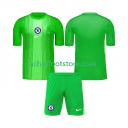 Maillot Chelsea Gardien Extérieur Tenue pour Enfant 2025-2026 Manche Courte